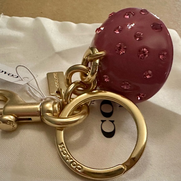 Coach X Observed By Us Crystal Mushroom Keychain Fob Bag Charm - Picture 5 of 12